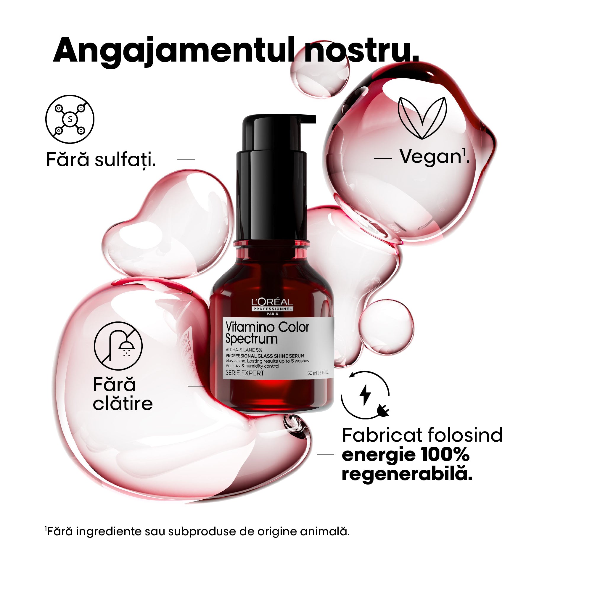 L'Oreal Professionnel SE Vitamino Color Spectrum Glass Shine Serum - Ser Pentru Par Vopsit 50ml - Beauty Lounge