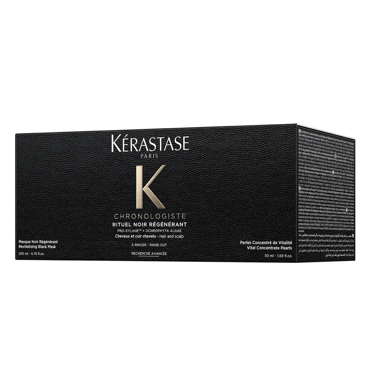 Kerastase Chronologiste Rituel Noir Regenerant - Tratament Luxos Masca 200ml si Perle 50ml