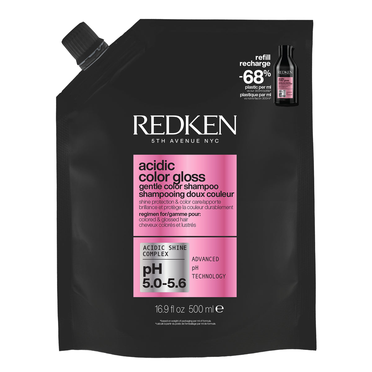 Redken Acidic Color Gloss 500ml - Rezerva Sampon Profesional Pentru Par Vopsit
