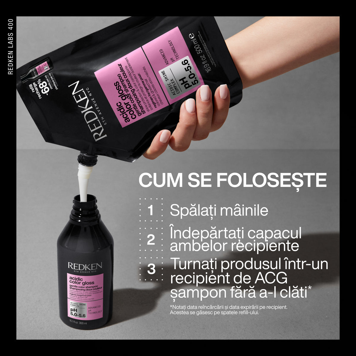 Redken Acidic Color Gloss 500ml - Rezerva Sampon Profesional Pentru Par Vopsit