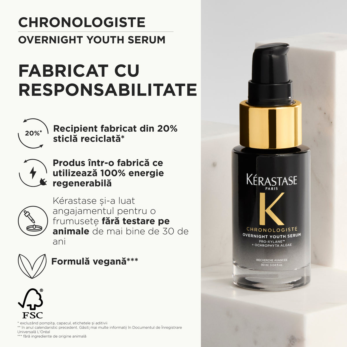 Kerastase Chronologiste Overnight Youth Serum 30ml - Ser de Noapte