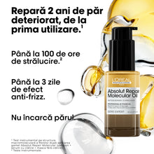 Încarcă imaginea în Galerie, L’Oreal Professionnel SE Absolut Repair Molecular - Ulei Bifazic 30ml
