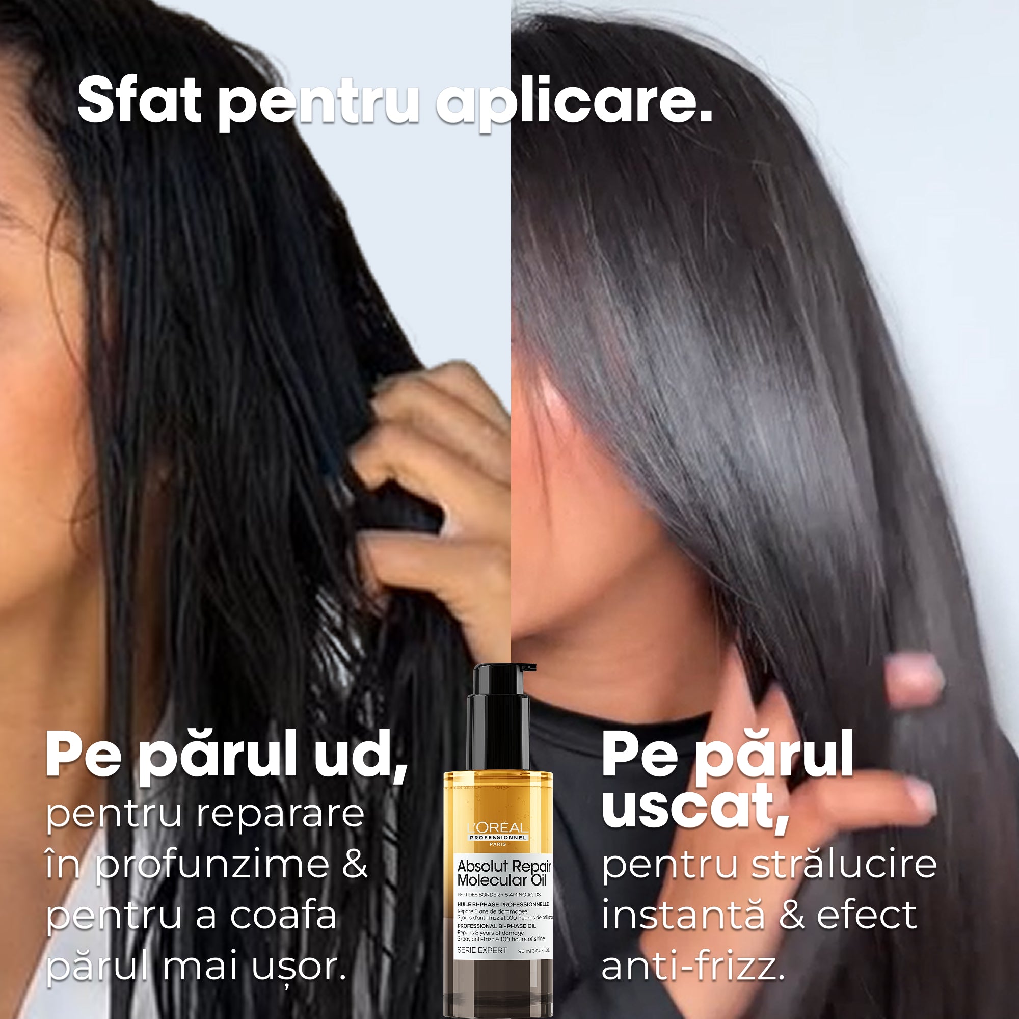 Set L’Oreal Absolut Repair Molecular – Ulei Bifazic 30ml + 90ml - Beauty Lounge