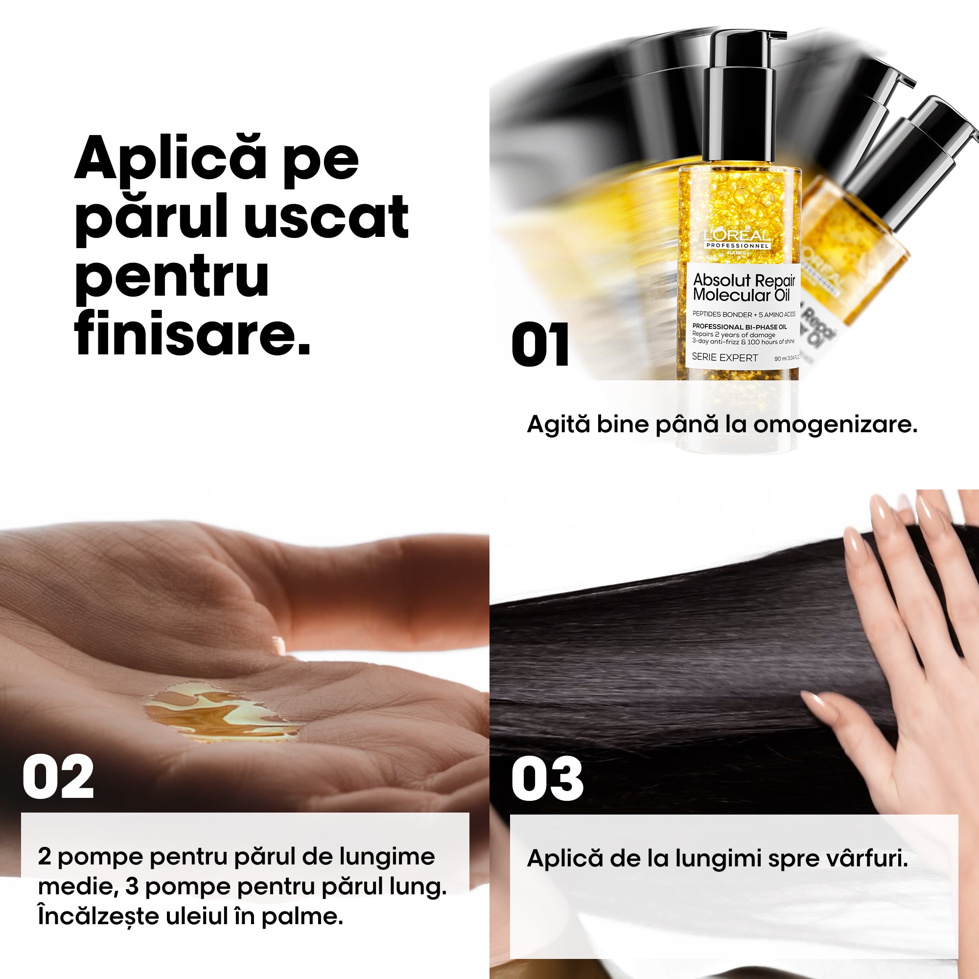 Set L’Oreal Absolut Repair Molecular – Ulei Bifazic 30ml + 90ml - Beauty Lounge
