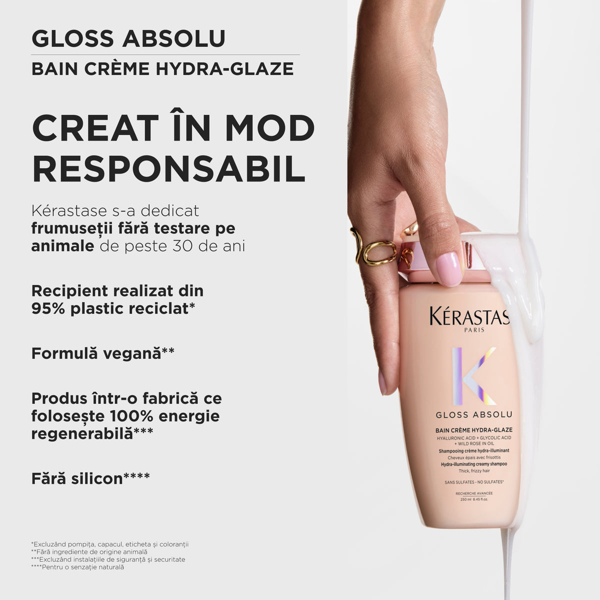 Kerastase Gloss Absolu Bain 250ml - Sampon Pentru Par Gros Anti-Frizz