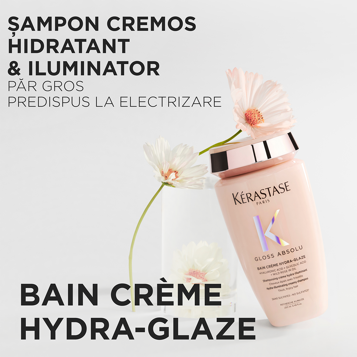 Kerastase Gloss Absolu Bain 250ml -  Sampon Pentru Par Gros Anti-Frizz - Beauty Lounge