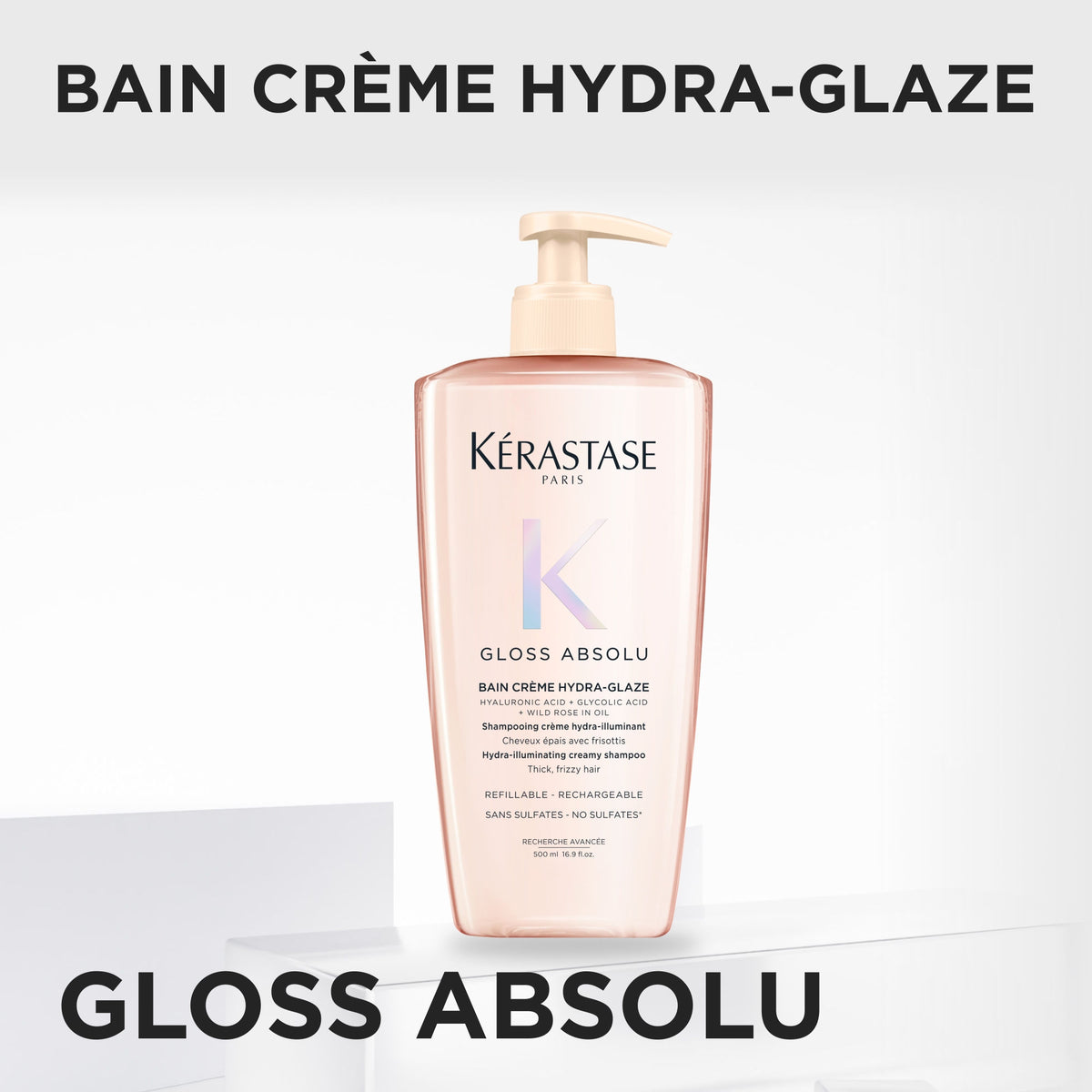 Kerastase Gloss Absolu Bain Creme Hydra-Glaze - Sampon 500 ml Hidratant Anti-Frizz
