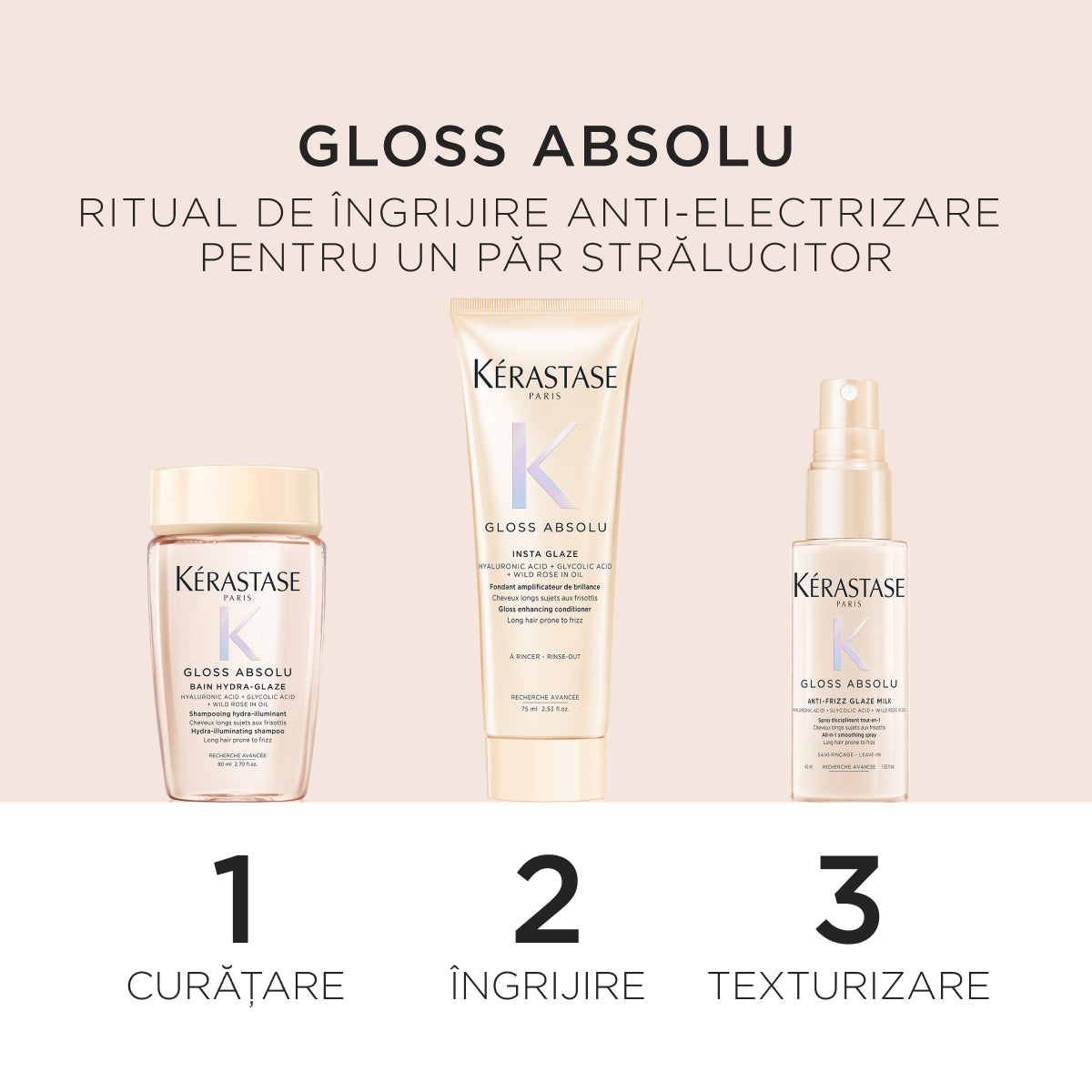 Kerastase Gloss Absolu Discovery - Set Pentru Netezirea Parului - Beauty Lounge