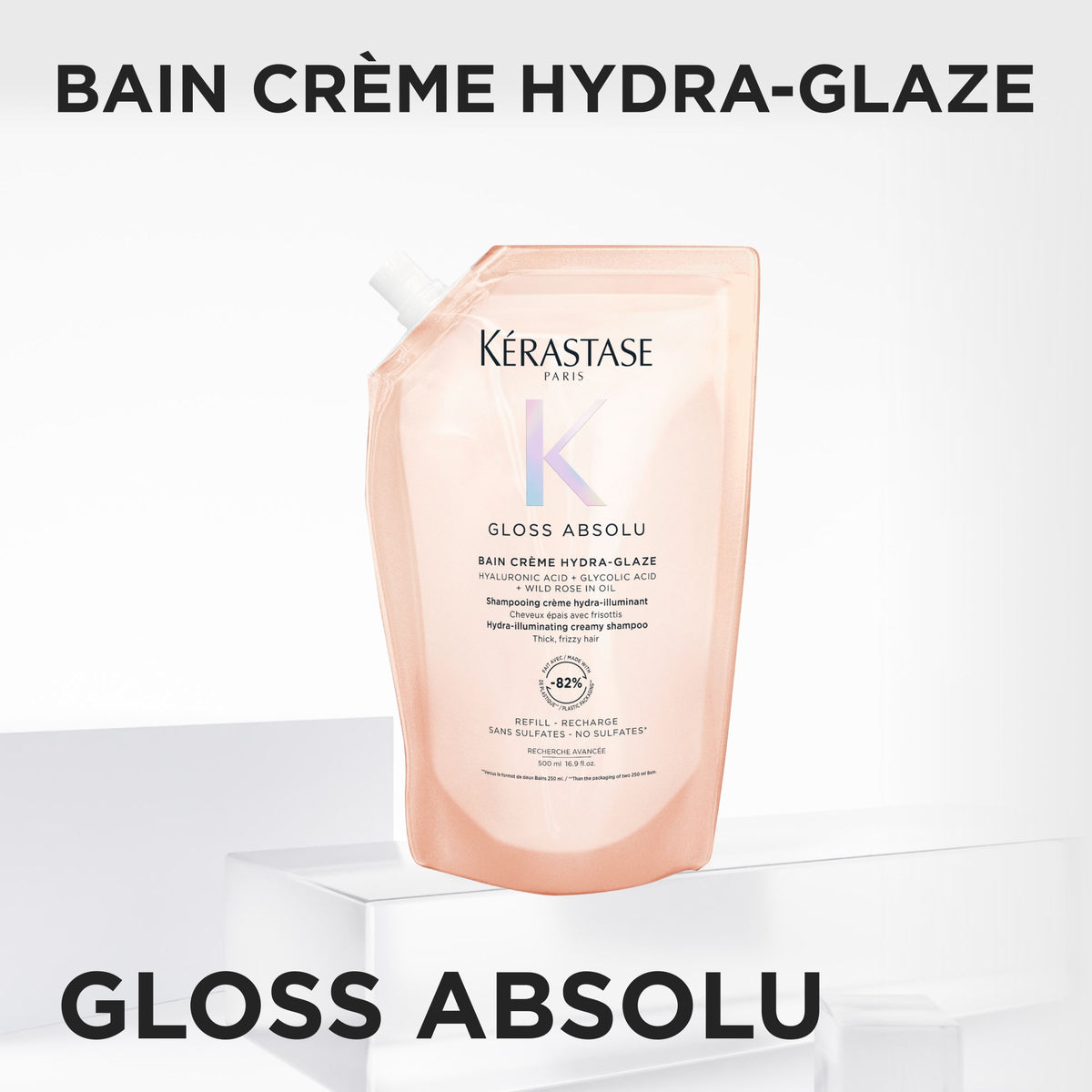 Kerastase Gloss Absolu Bain Creme Hydra-Glaze Refill 500ml - Rezerva Sampon - Beauty Lounge
