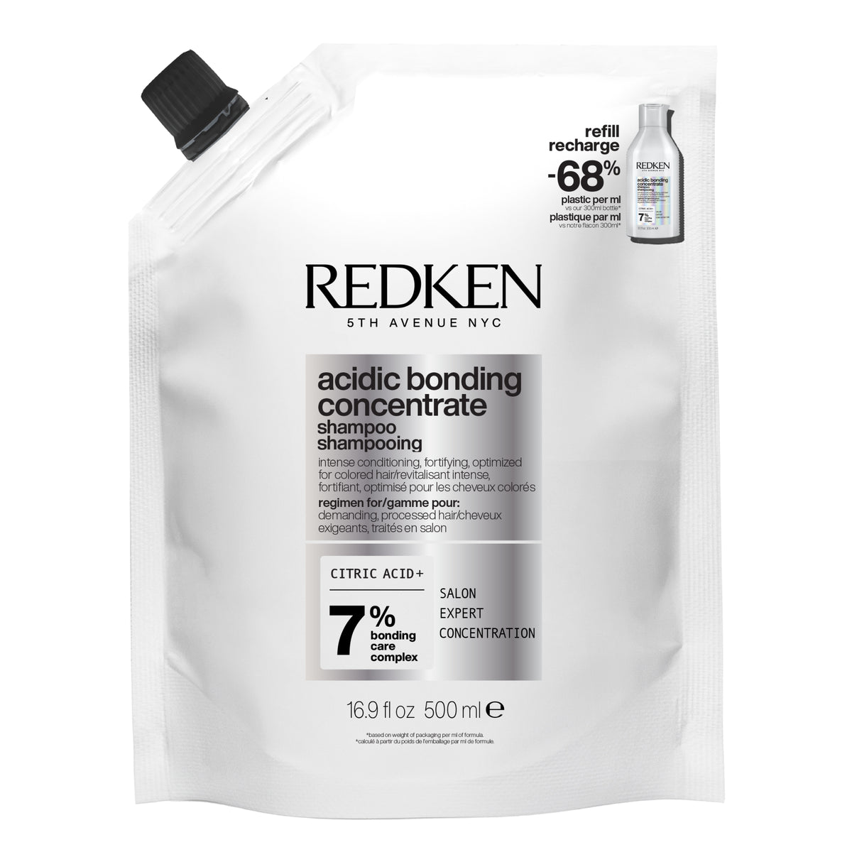 Redken Acidic Bonding Concentrate 500ml - Rezerva Sampon Fortifiant Pentru Par Slab