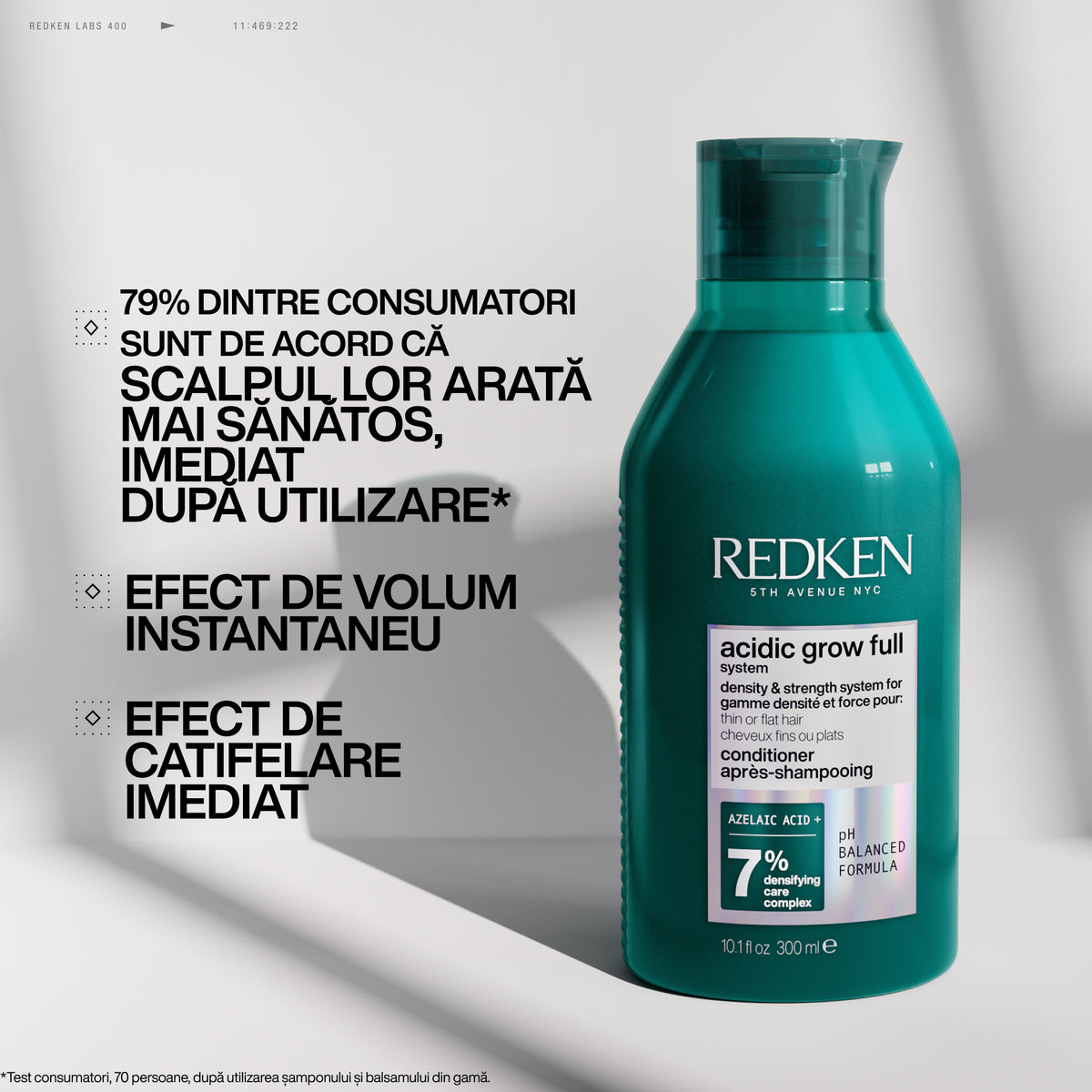 Redken Acidic Grow Full System 300ml - Balsam Pentru Densificarea Parului
