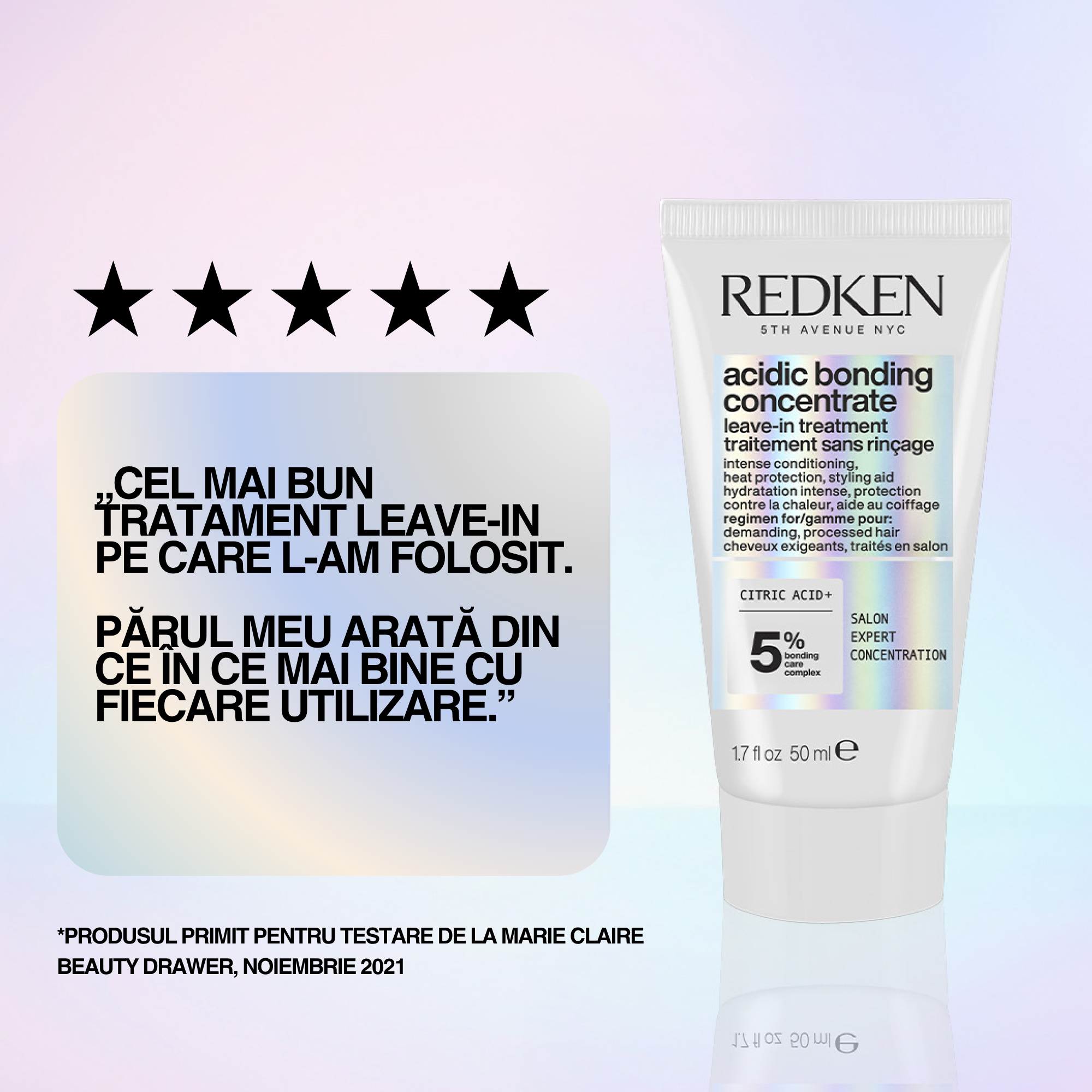 Redken Acidic Bonding Curls 50ml - Tratament Leave-In Pentru Par Cret
