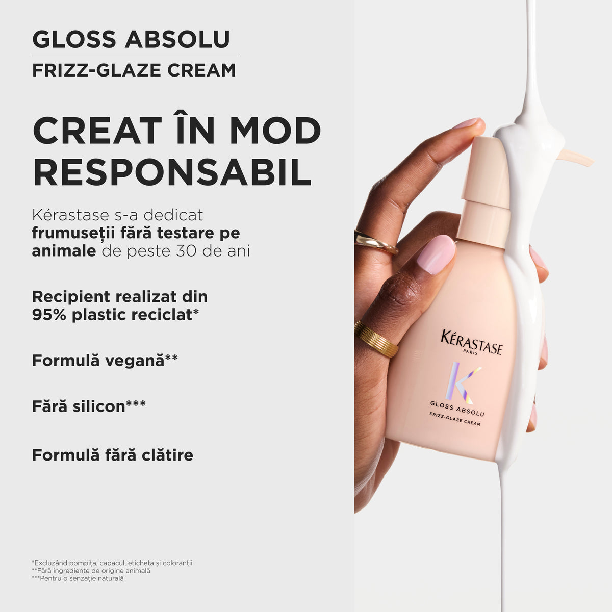 Kérastase Gloss Absolu Leave-in 240ml - Crema Leave-in Anti-Frizz Pentru Par Gros