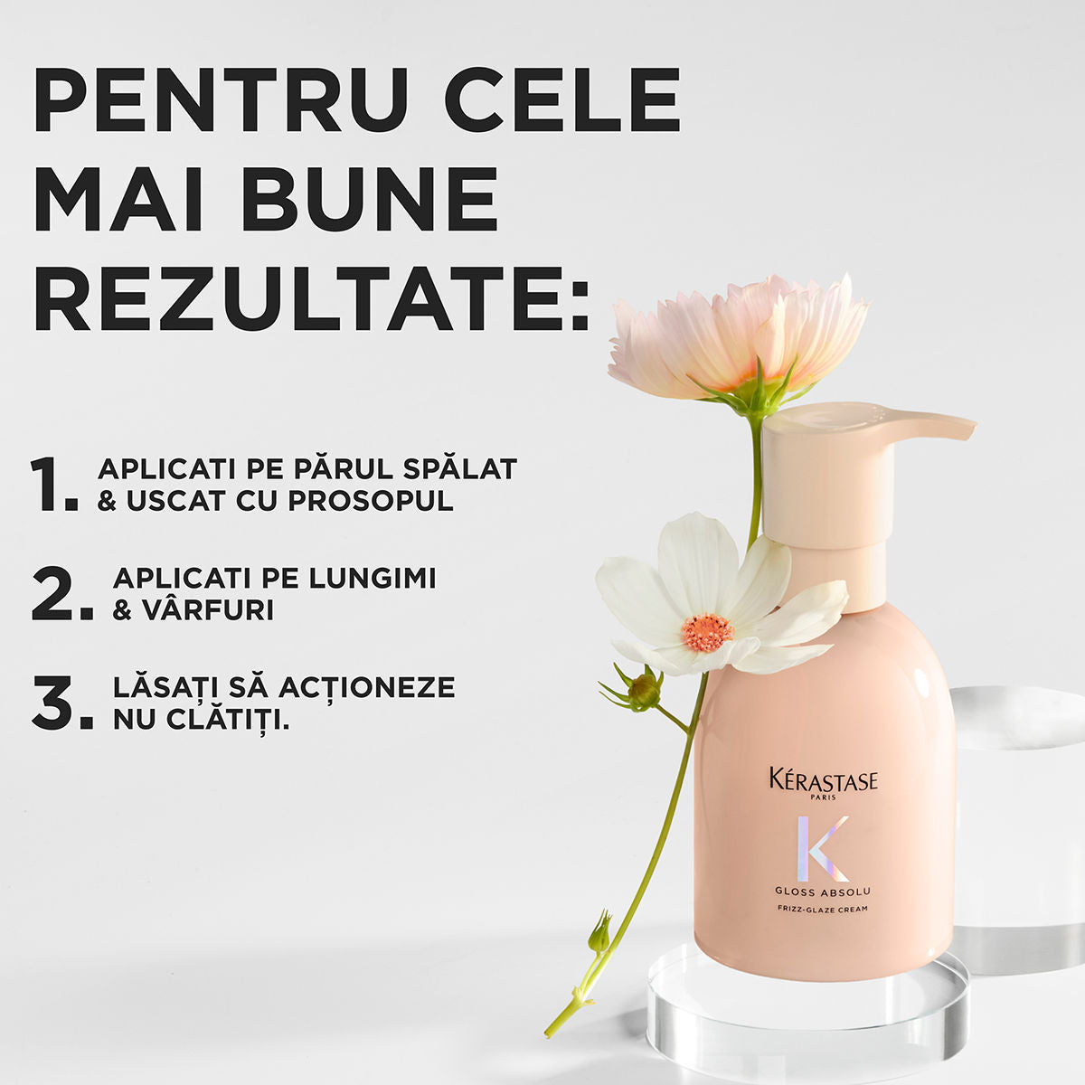 Kérastase Gloss Absolu Leave-in 240ml - Crema Leave-in Anti-Frizz Pentru Par Gros - Beauty Lounge
