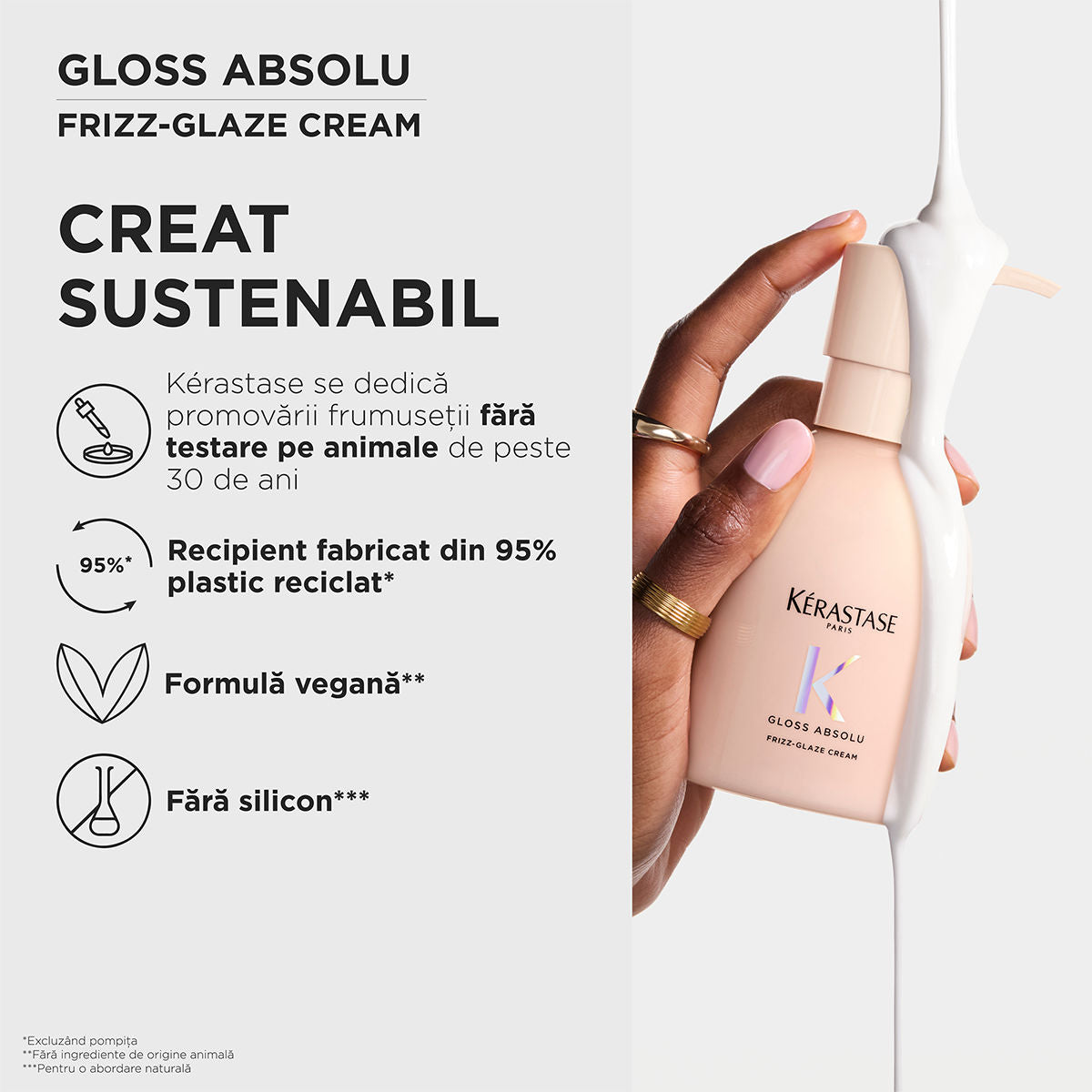 Kérastase Gloss Absolu Leave-in 240ml - Crema Leave-in Anti-Frizz Pentru Par Gros - Beauty Lounge