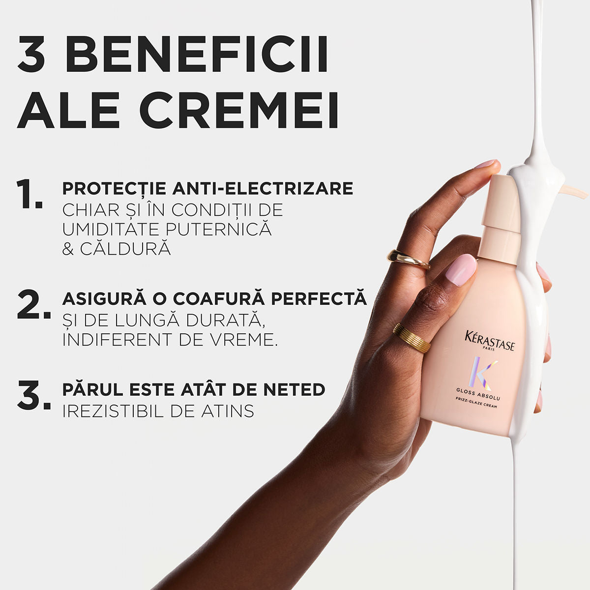 Kérastase Gloss Absolu Leave-in 240ml - Crema Leave-in Anti-Frizz Pentru Par Gros - Beauty Lounge