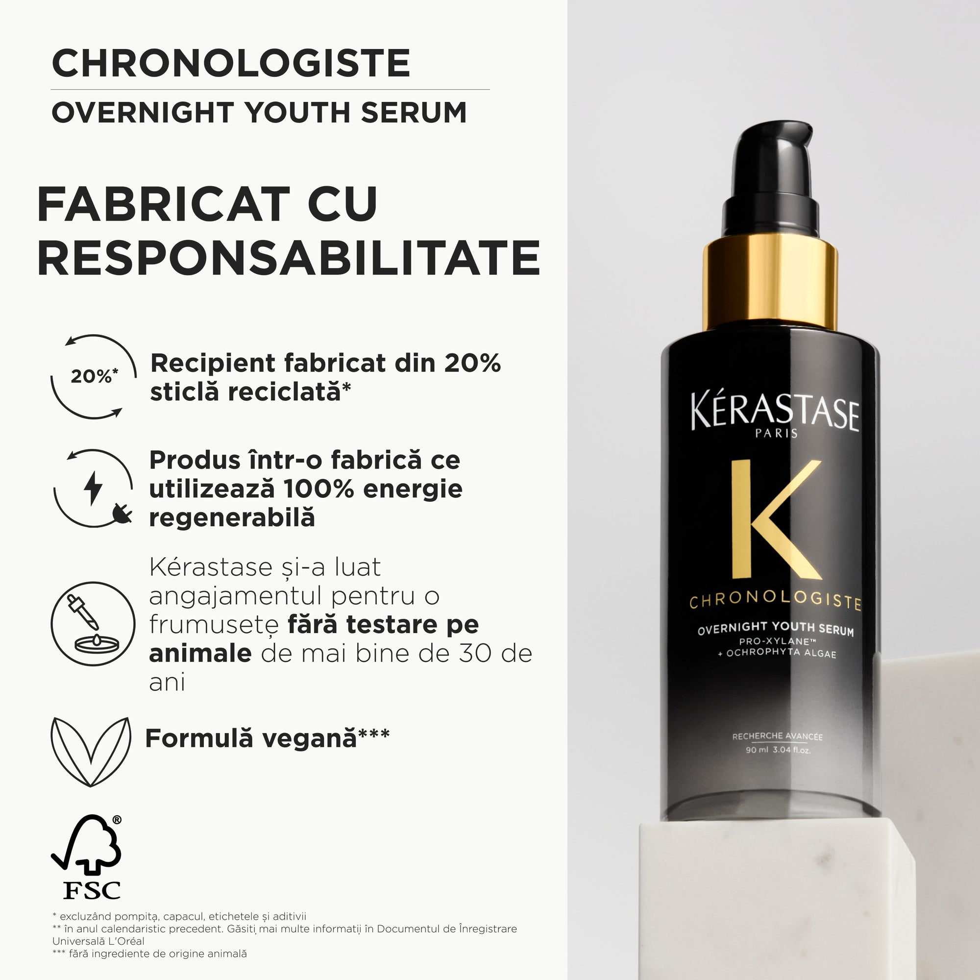 Kerastase Chronologiste Overnight Youth Serum 90ml - Ser de Noapte