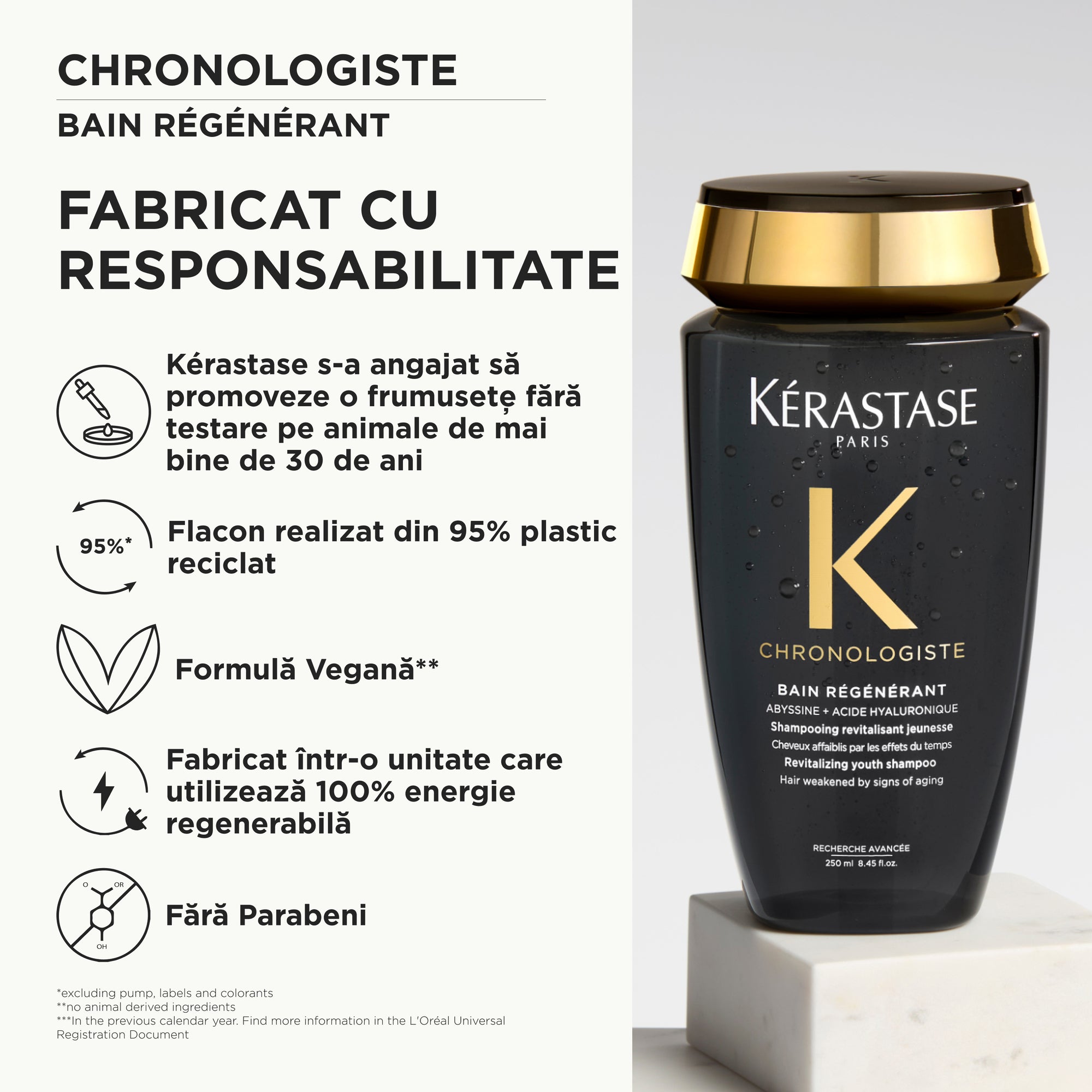Kerastase Chronologiste Bain Regenerant Anti-Aging 250ml - Sampon Revitalizant si Hidratant