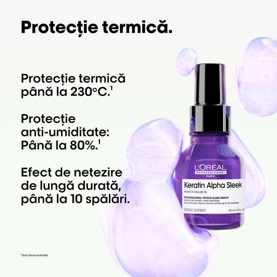L’Oreal Professionnel SE Keratin Alpha Sleek Serum 50ml - Ser Pentru Par Matasos si Stralucitor