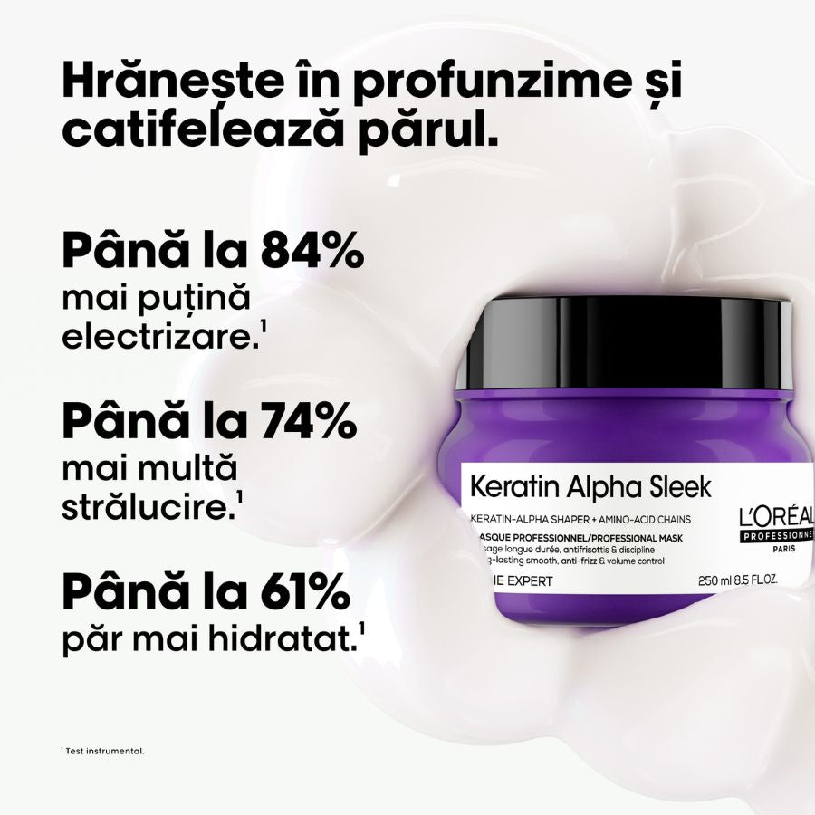 L’Oreal Professionnel Serie Expert Keratin Alpha Sleek Mask 250ml - Masca Profesionala