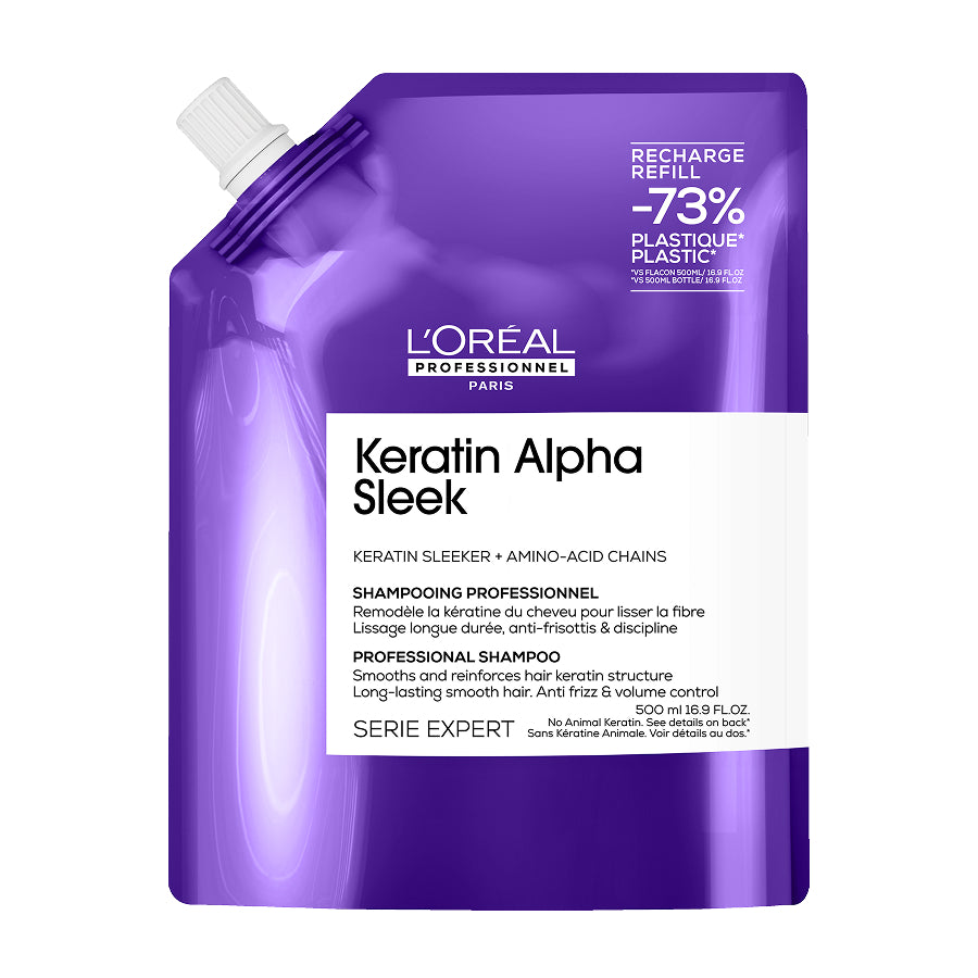 L’Oreal Professionnel Serie Expert Keratin Alpha Sleek Refill 500ml - Sampon Hidratant
