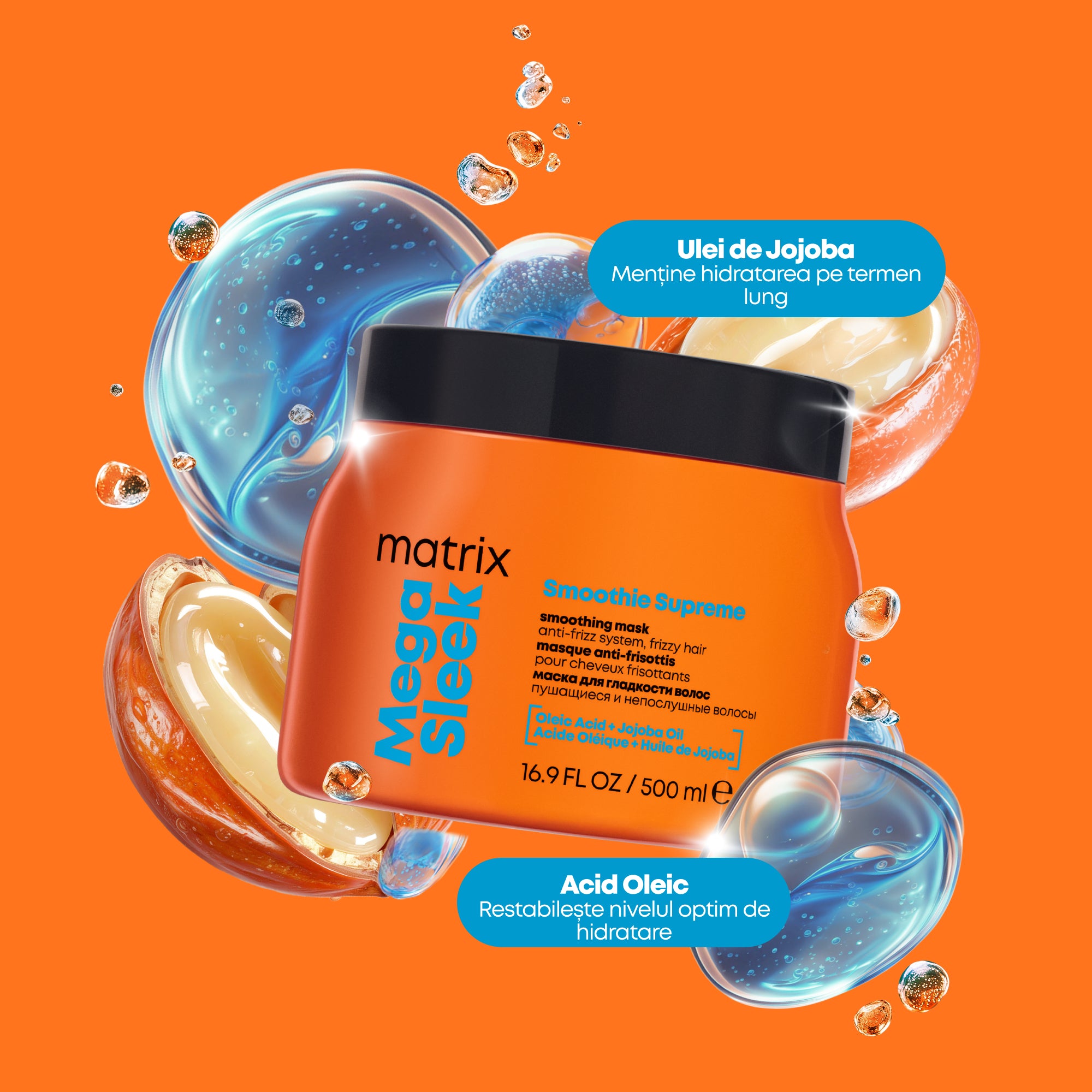 Matrix Mega Sleek Mask 500ml - Masca de Netezire