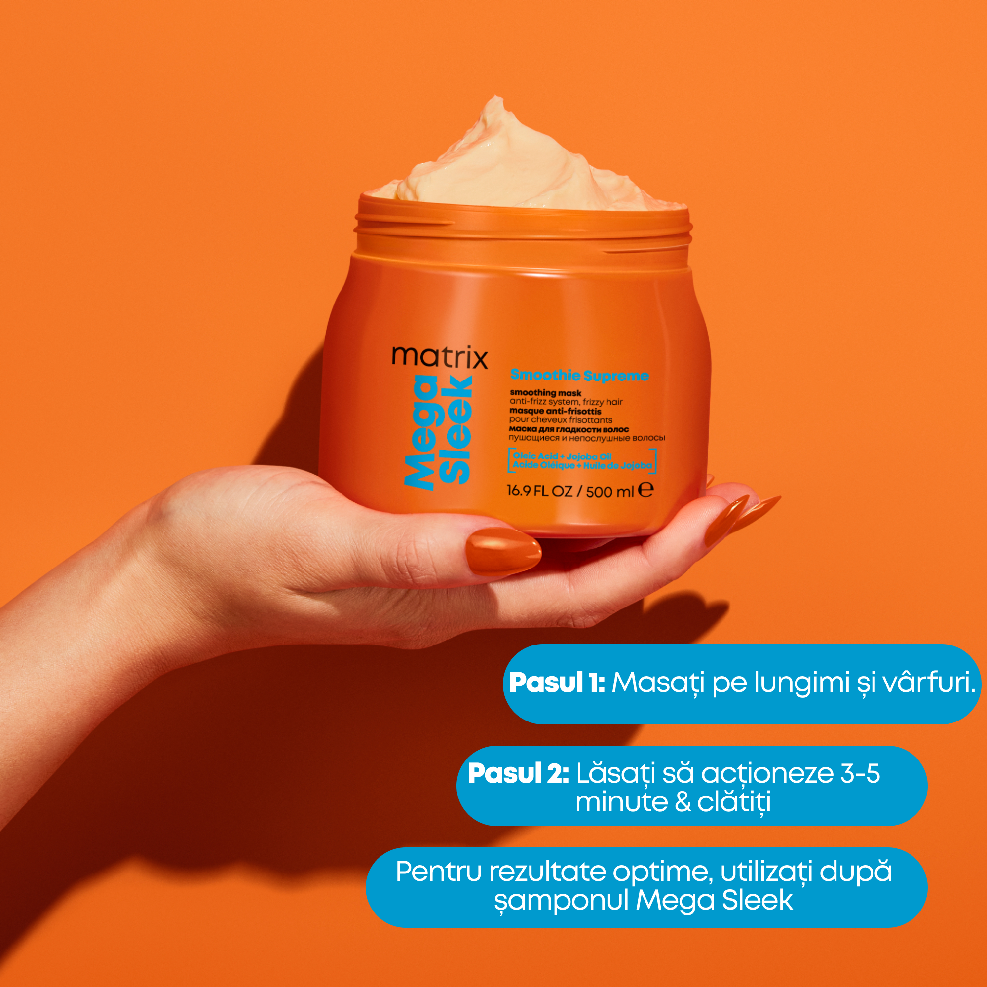 Matrix Mega Sleek Mask 500ml - Masca de Netezire
