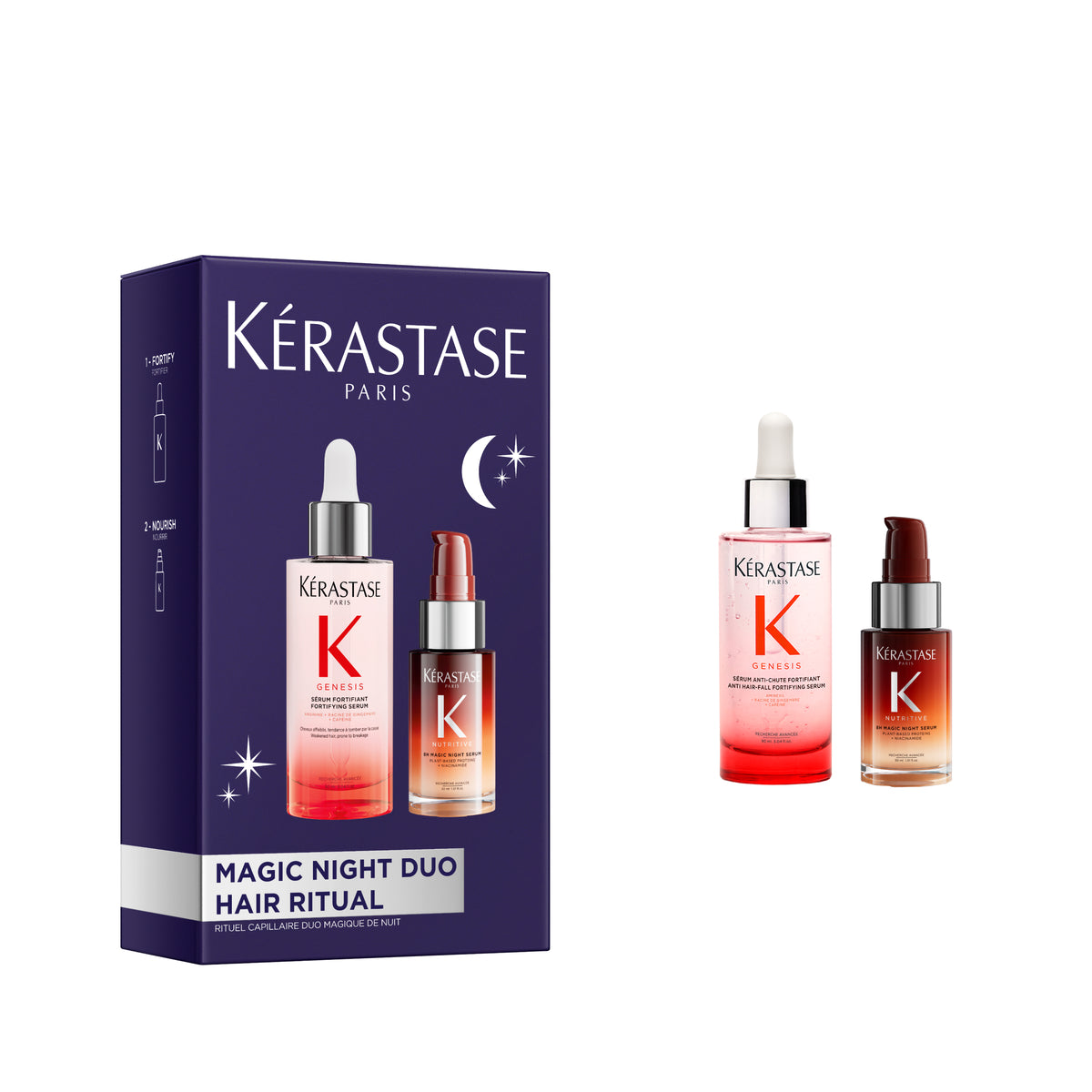 Kerastase Magic Night Duo Set - Genesis 90ml + 8H Magic Night Serum 30ml