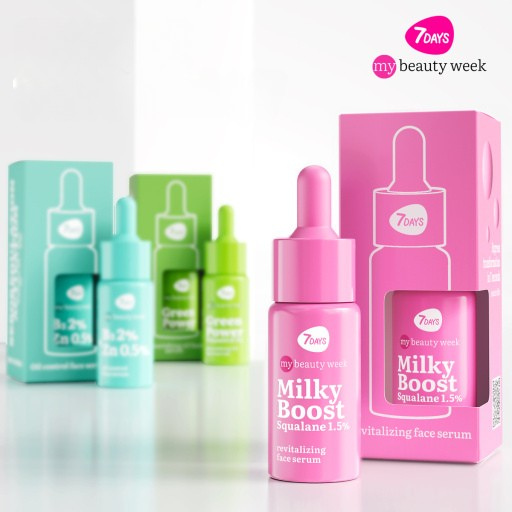 7DAYS Ser Facial My Beauty Week Milky Boost Squalane 1.5% Revitalizant 20ml
