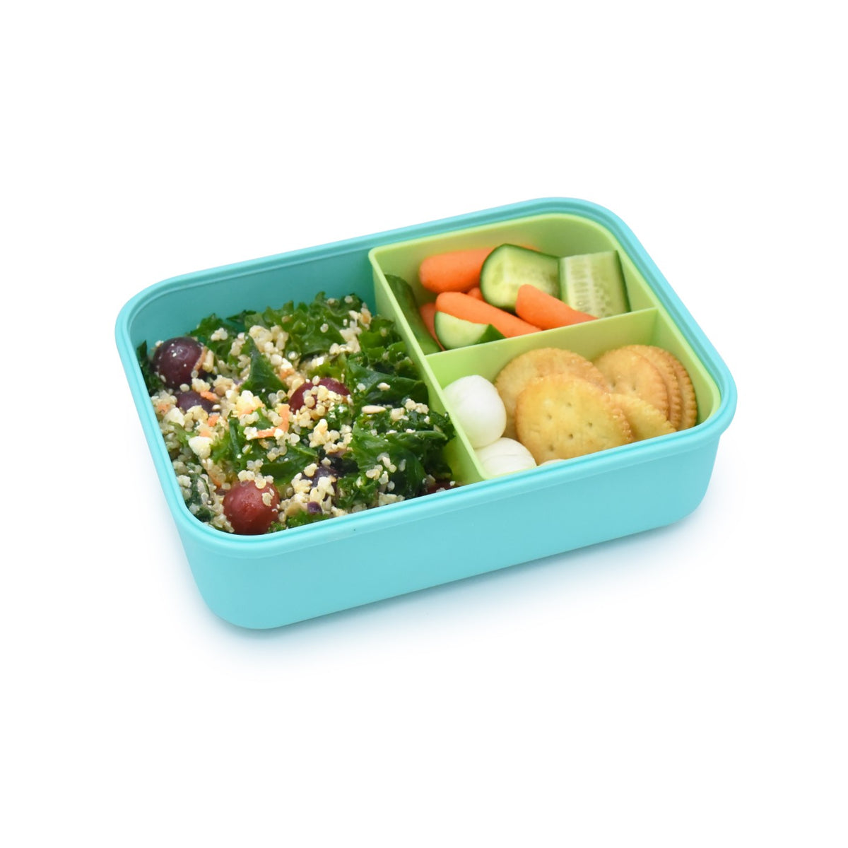 Melii Cutie Pranz Bento 1250ml Cutie Detasabila Blue Mint Lime