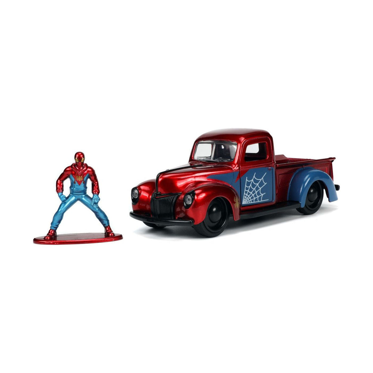 Jada Toys Marvel Set Masinuta Metalica Ford Pick Up si Figurina Spider Man