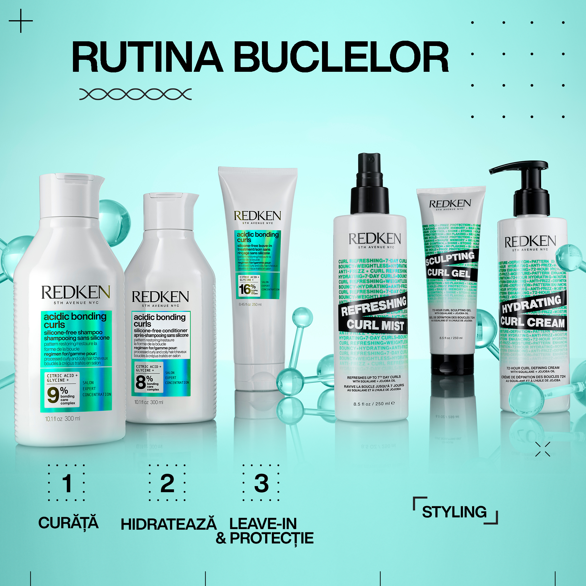 Redken Acidic Bonding Curls - Balsam Regenerator Pentru Par Cret 300ml - Beauty Lounge