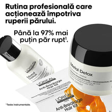 Încarcă imaginea în Galerie, L&#39;Oreal Professionnel SE Metal Detox Duo Travel - Set Anti-Rupere Pentru Par
