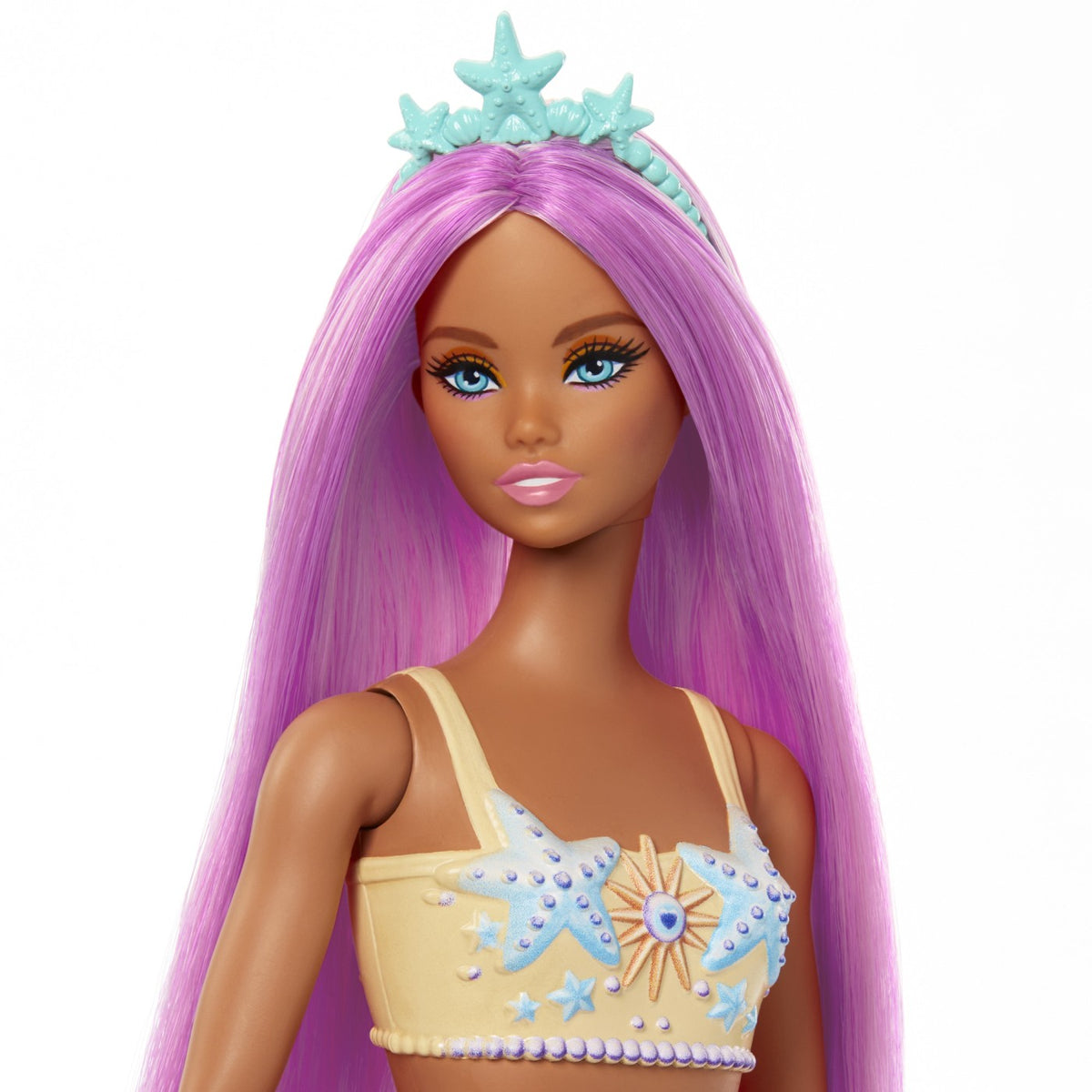 Barbie Dreamtopia Papusa Sirena cu Parul Roz si Coada Portocalie 32cm