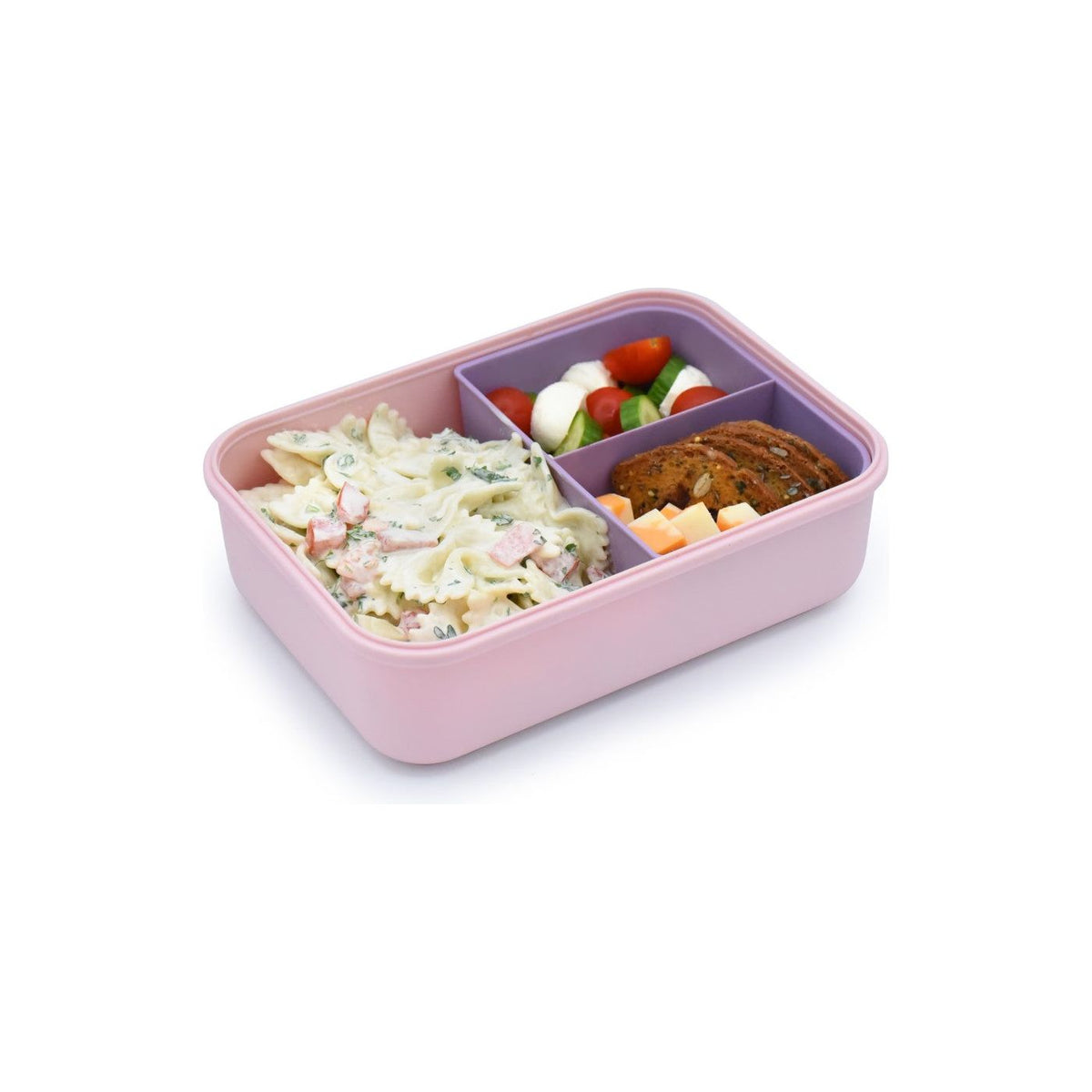 Melii Cutie Pranz Bento 1250ml Cutie Detasabila Roz Mov Gri
