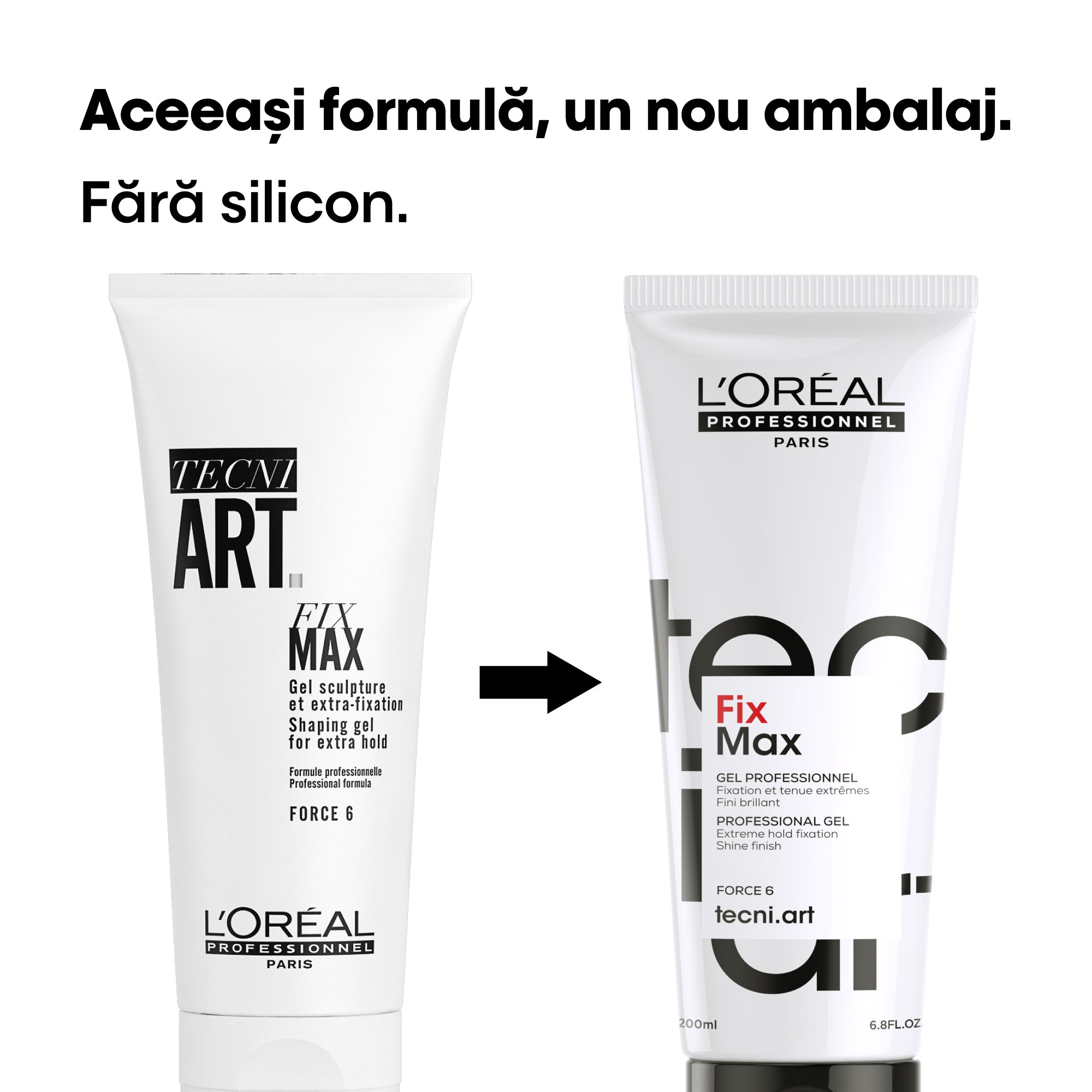 L'Oreal Professionnel Tecni Art Fix Max Gel Pentru Structura Si Extra-Fixare 200ml - Beauty Lounge
