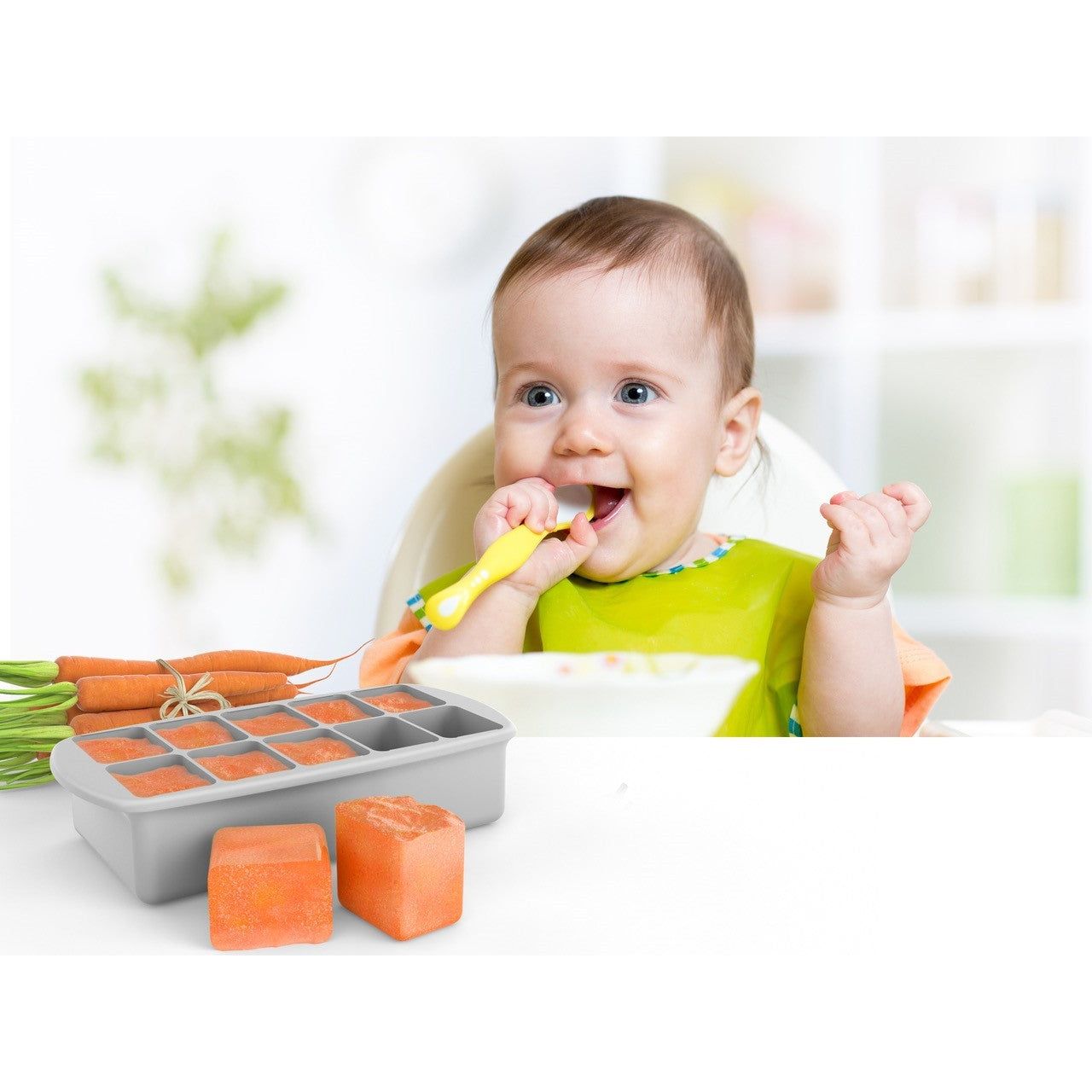 Melii Recipient Refrigerare Hrana Bebe 59ml X 10 Cub