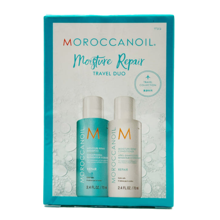 Moroccanoil Set Moisture Repair Travel - Sampon Reparator 70ml si Balsam Reparator 70ml - Beauty Lounge