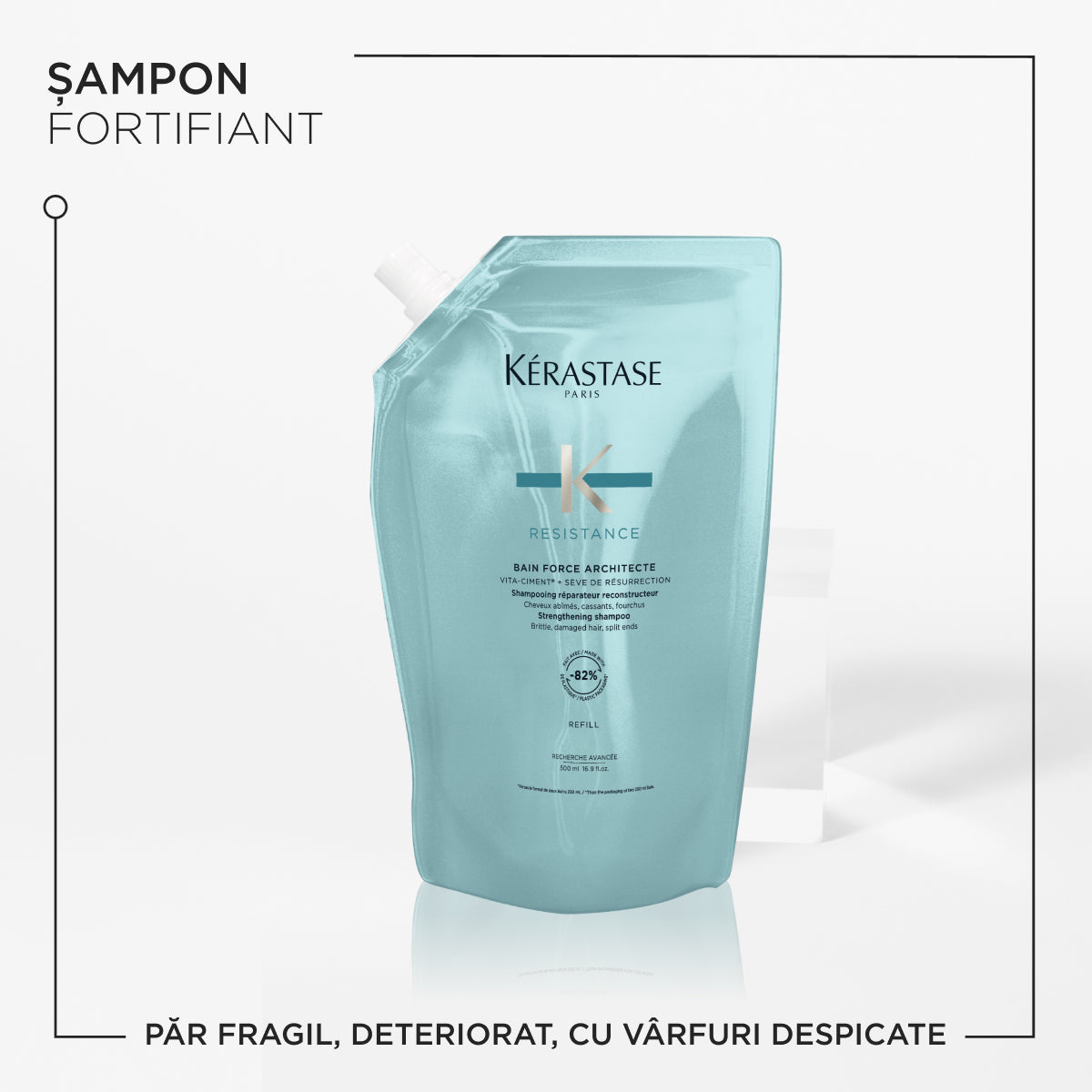 Kerastase Resistance Bain Force Architecte - Rezerva Sampon 500ml - Beauty Lounge