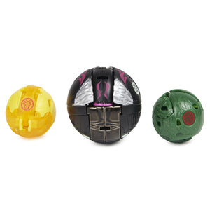 Bakugan Platinum Powerup S4 Warrior Whale Nano Fury si Nano Sledge