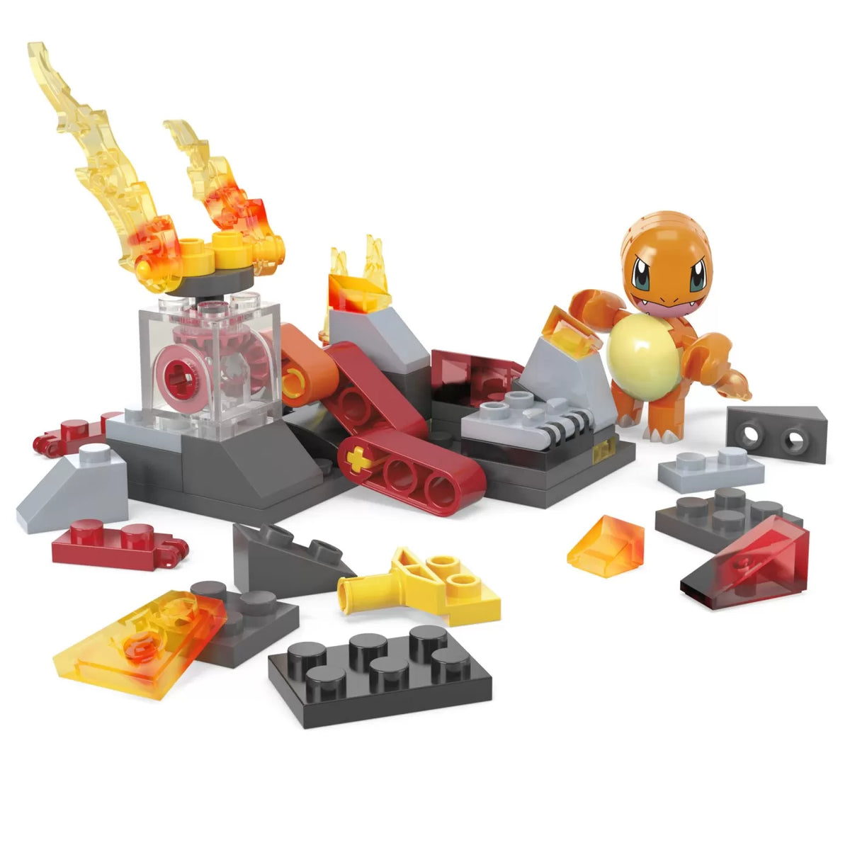 Pokemon Mega Set de Constructie Roata de Foc A Lui Charmander