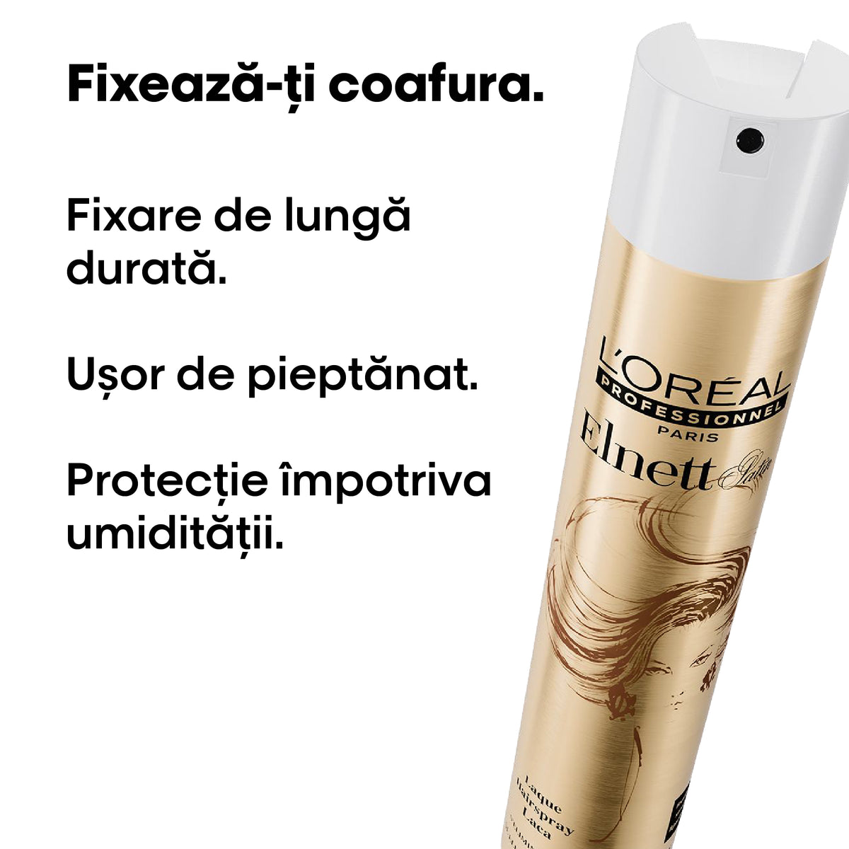 L’Oreal Professionnel Elnett Satin Forte 500ml - Fixativ Cu Fixare Puternica