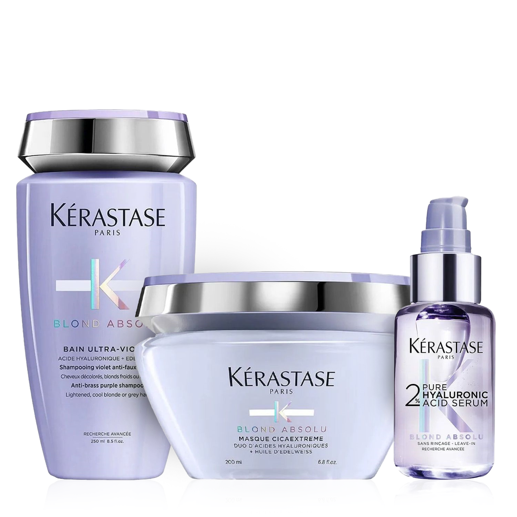 Set Kerastase Blond Absolu - Sampon 250ml Masca 200ml si Ser 50ml