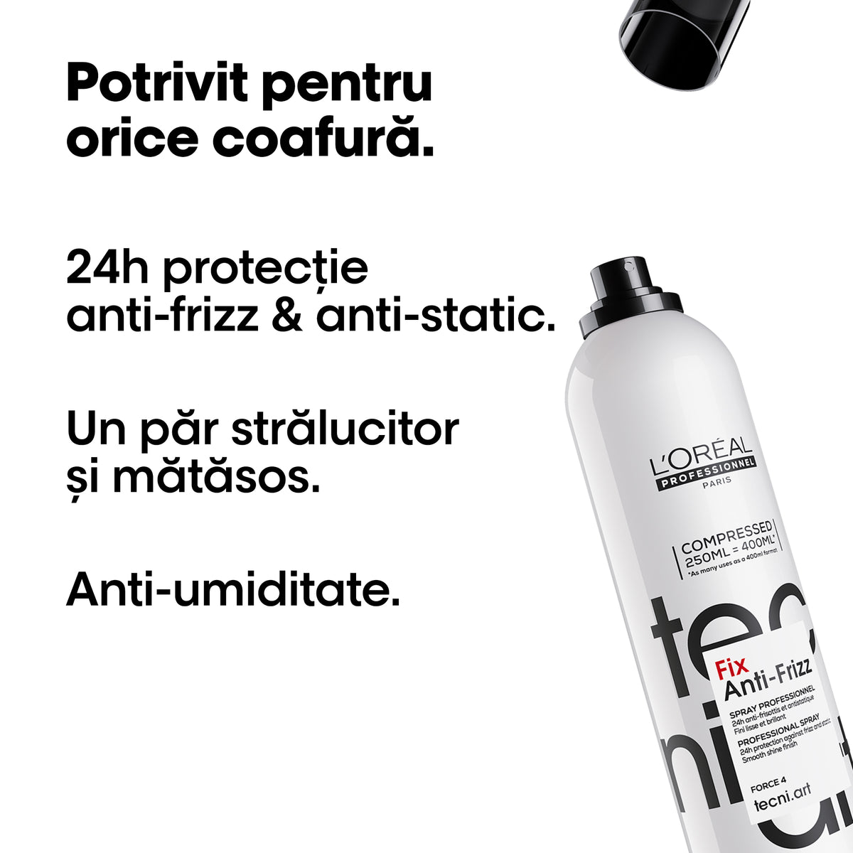 L'Oreal Professionnel Tecni Art Fix Anti Frizz 250ml - Spray cu Fixare