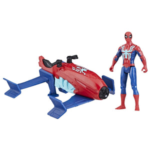 Spider-Man Set Vehicul Hydro Jet si Figurina Spider Man 10cm