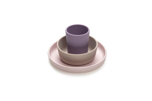 Melii Set 3 Recipiente Silicon Hrana Bebe Purple and Pink and Grey