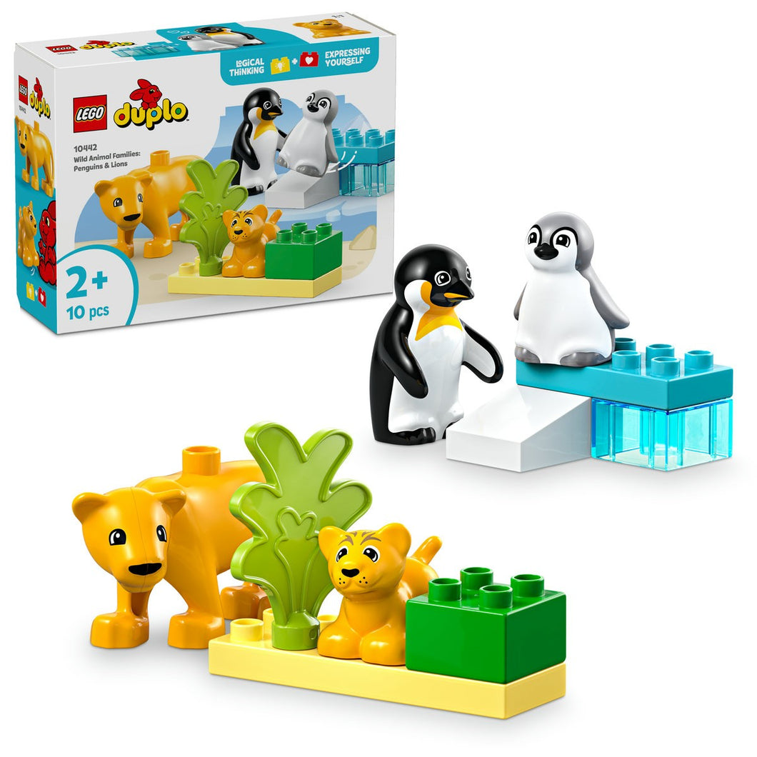 Lego Duplo Familii de Animale Salbatice - Pinguini si Lei
