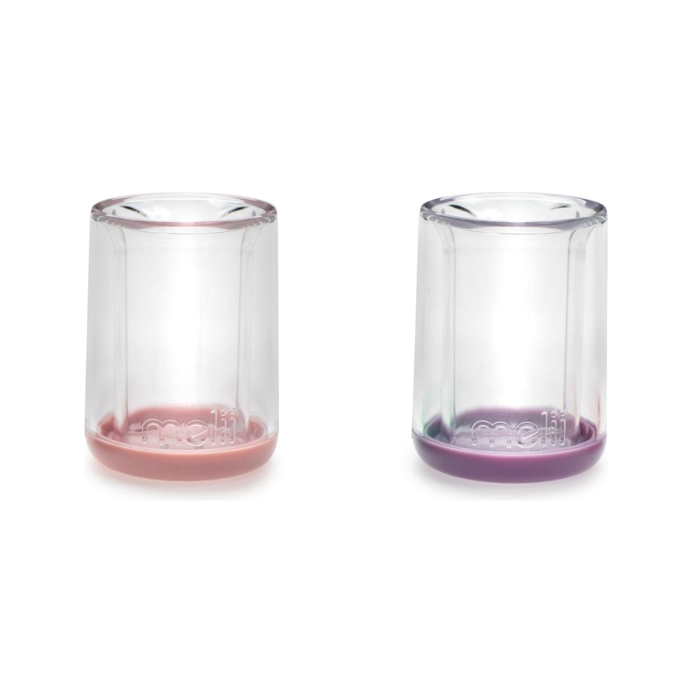 Melii Set 2 Pahare Copii Design Interio Urs Roz and Mov