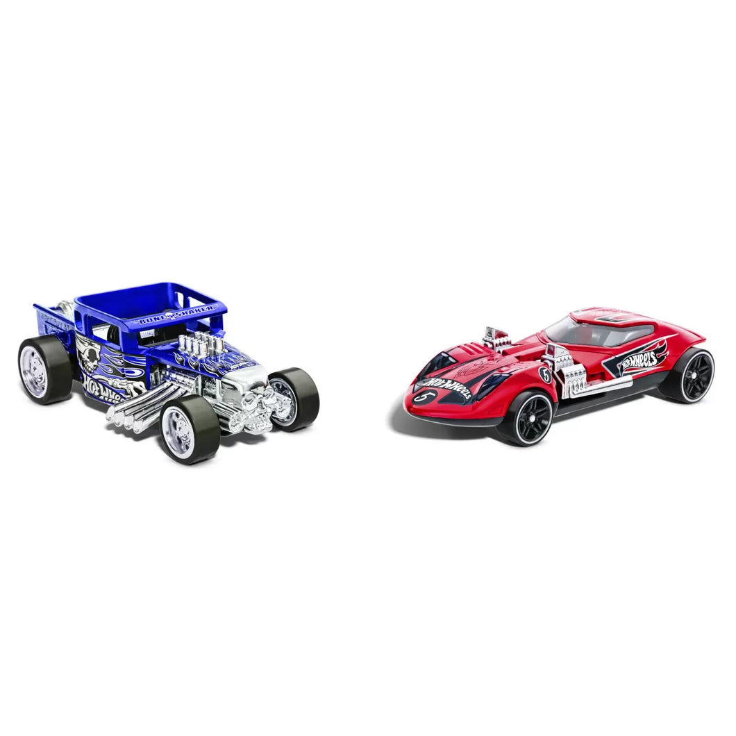 Hot Wheels Set 2 Masinute Metalice Pull Back Bone Shaker si Twin Mill