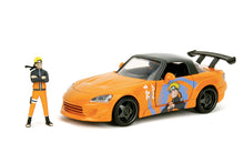 Încarcă imaginea în Galerie, Jada Toys Naruto Shippuden Set Figurina Naruto si Masinuta Honda 2001 S2000
